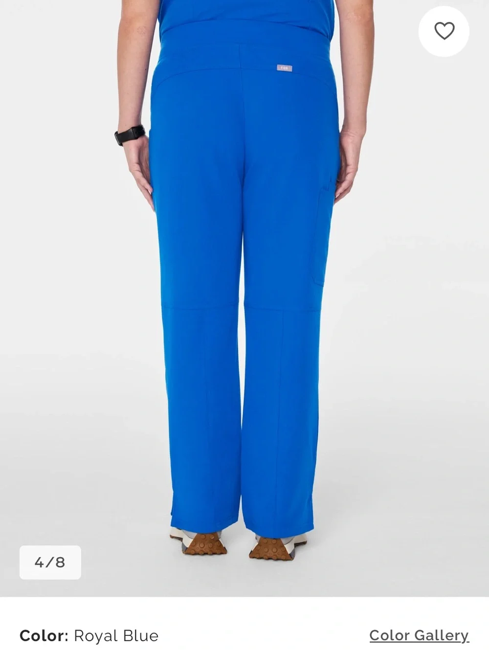 FIGS Royal Blue Kade Cargo Scrub Pants - Picture 3 of 5